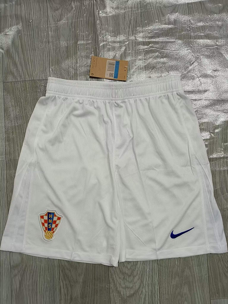 AAA Quality Croatia 2024 Euro Home Soccer Shorts